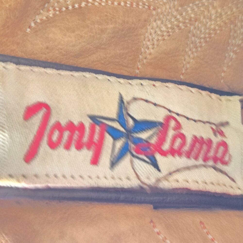 Tony Lama VM2810 Brown Leather Western Cowboy Boots Men’s 9.5 - Picture 14 of 15